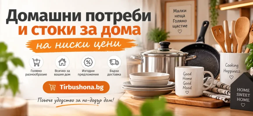 Домашни потреби и стоки за дома на ниски цени, Tirbushona.bg